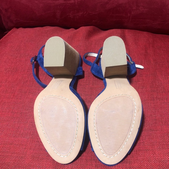 Steve Madden Blue Suede High Heel Shelli 7.5M - Picture 4 of 6